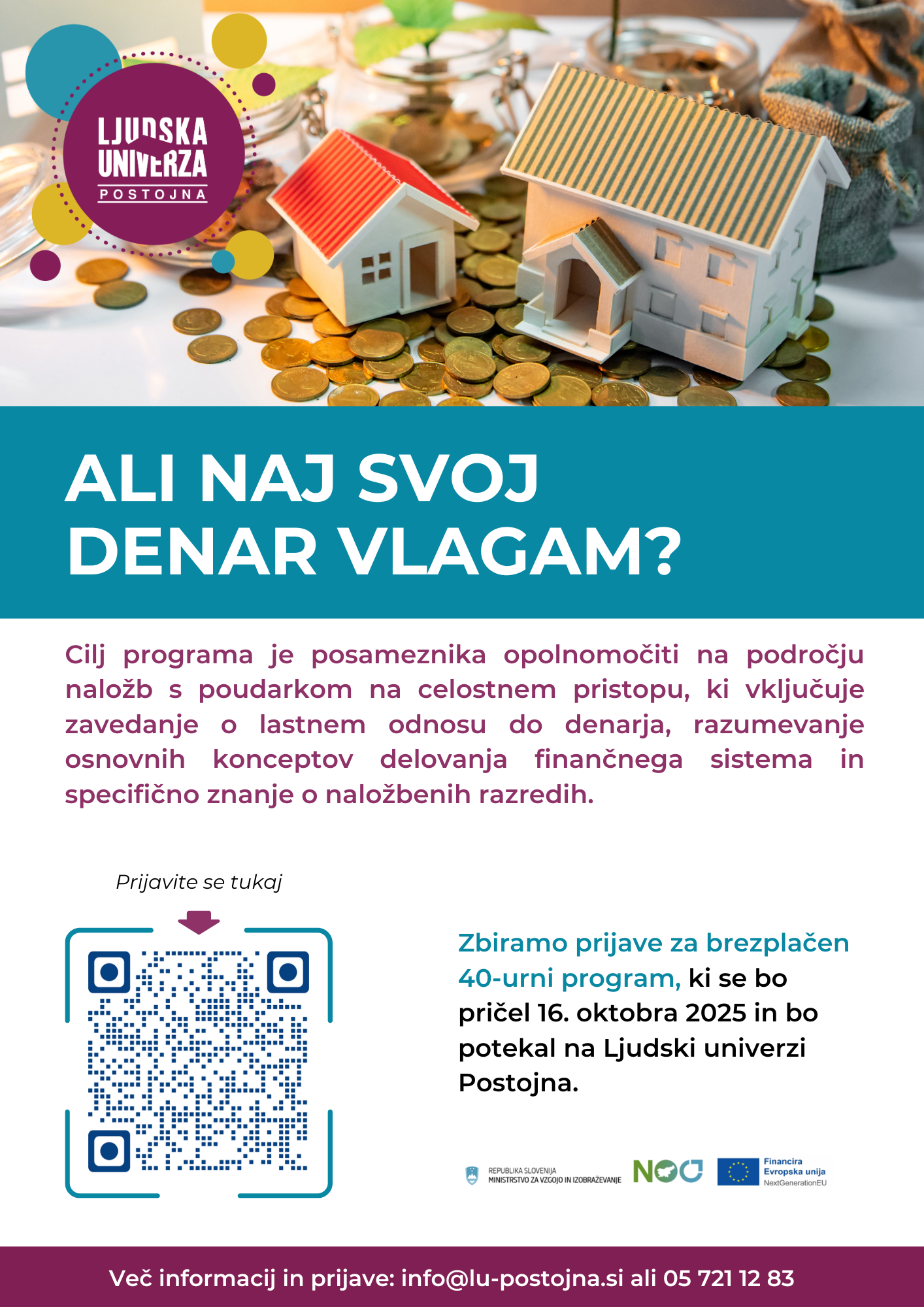 Ali naj svoj denar vlagam